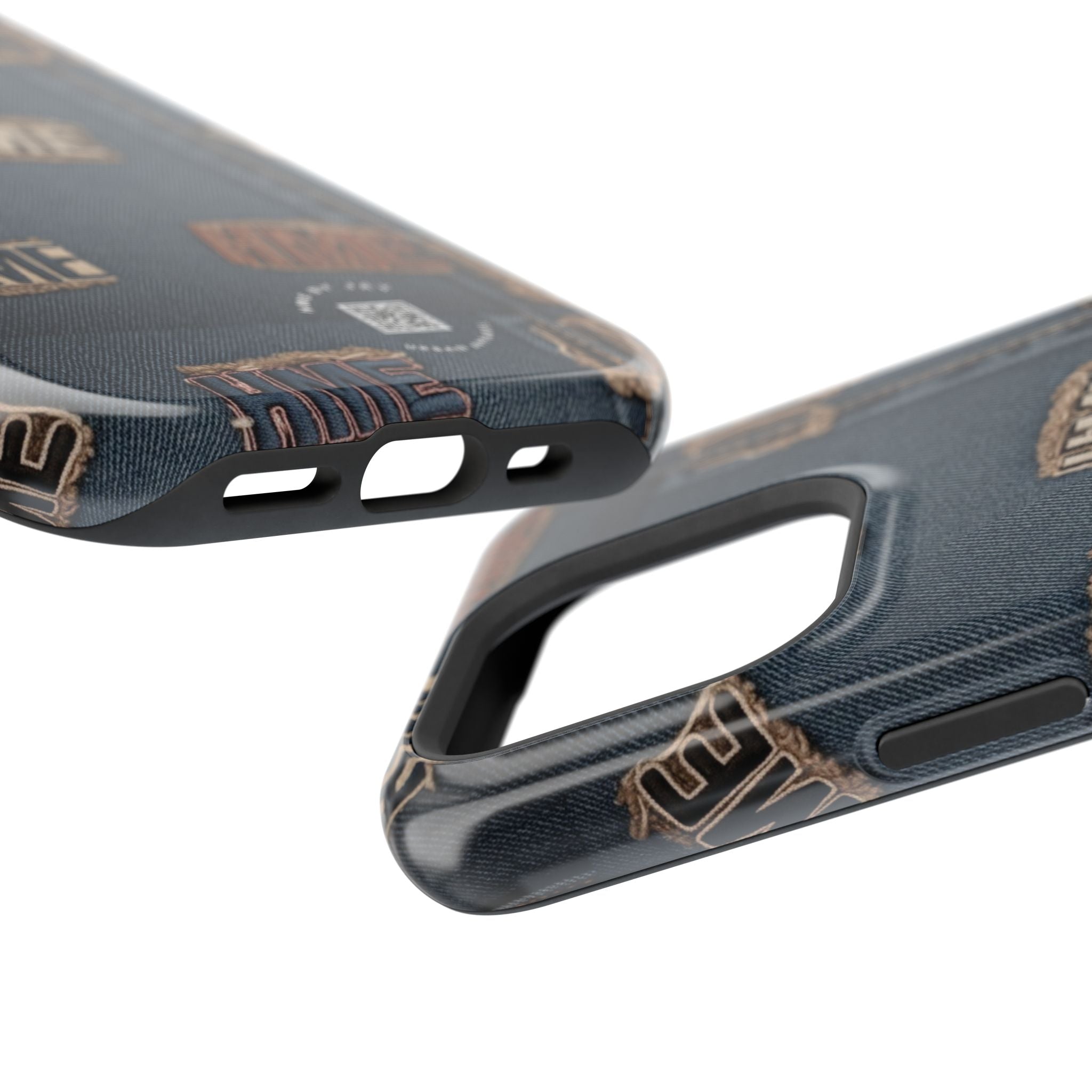 Phone Case Stressed Denim HME Patches Impact-Resistant