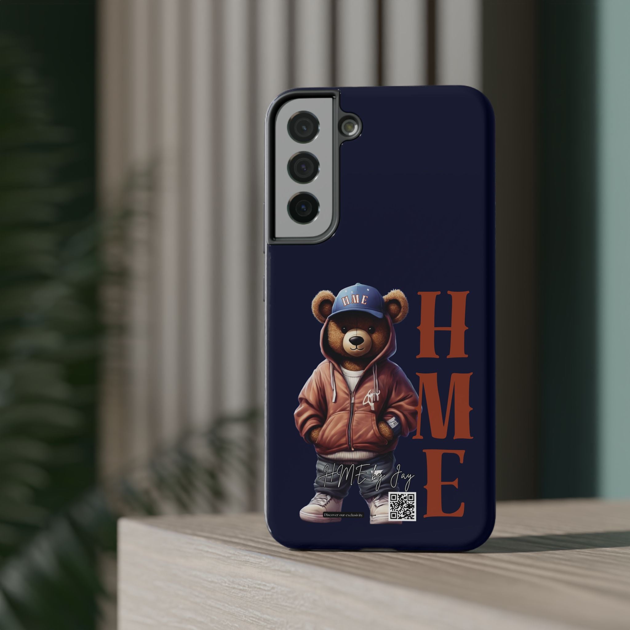 Phone Cases - HME Bear Logo Collection in Navy
