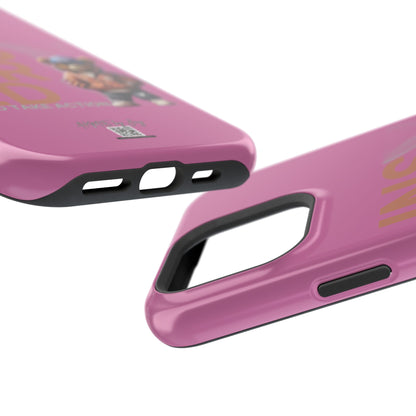 Phone Cases - HME Logo Bear, Inspired to take action light pink