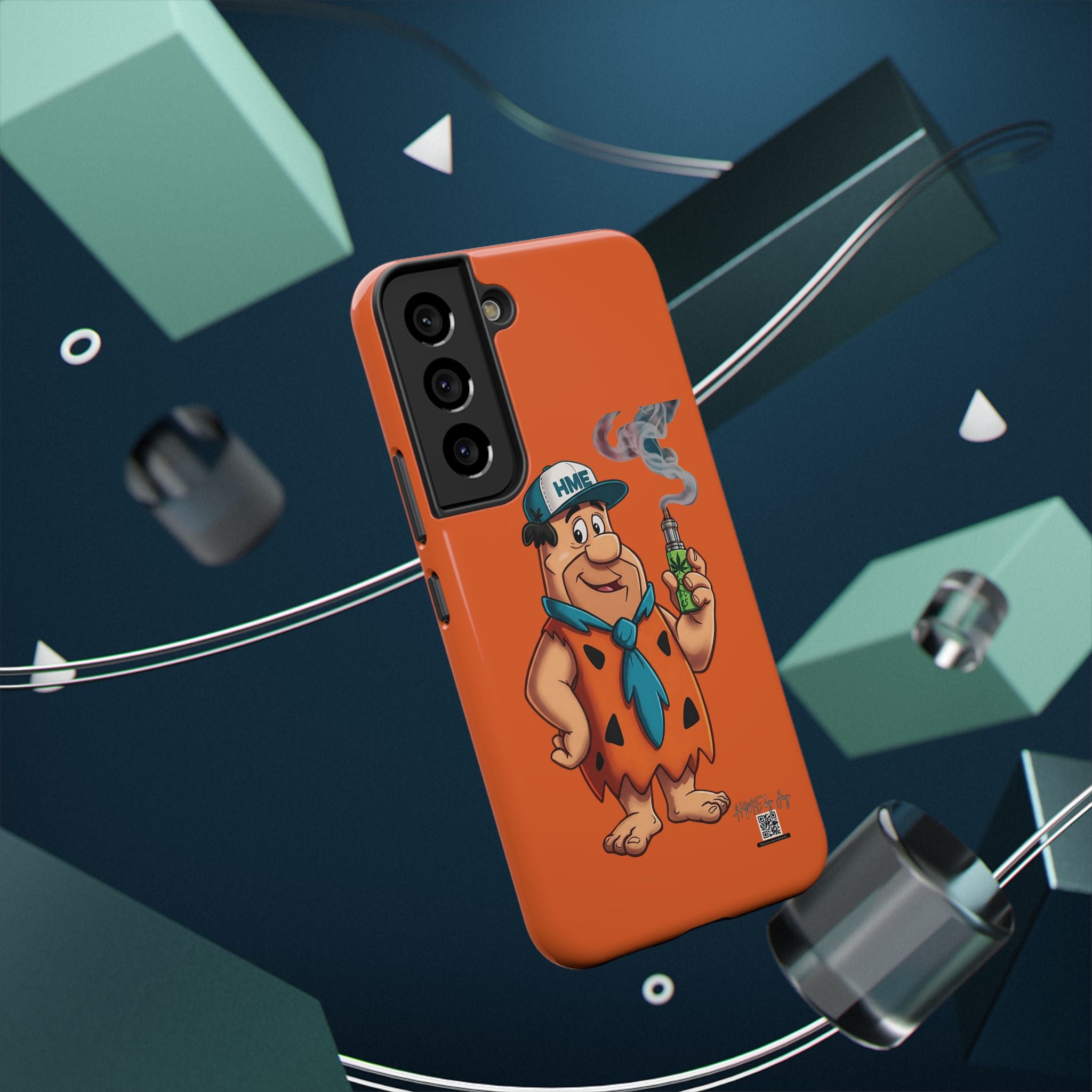Phone Case - 420 Fred Flintstone with his THC Vape Pen Design