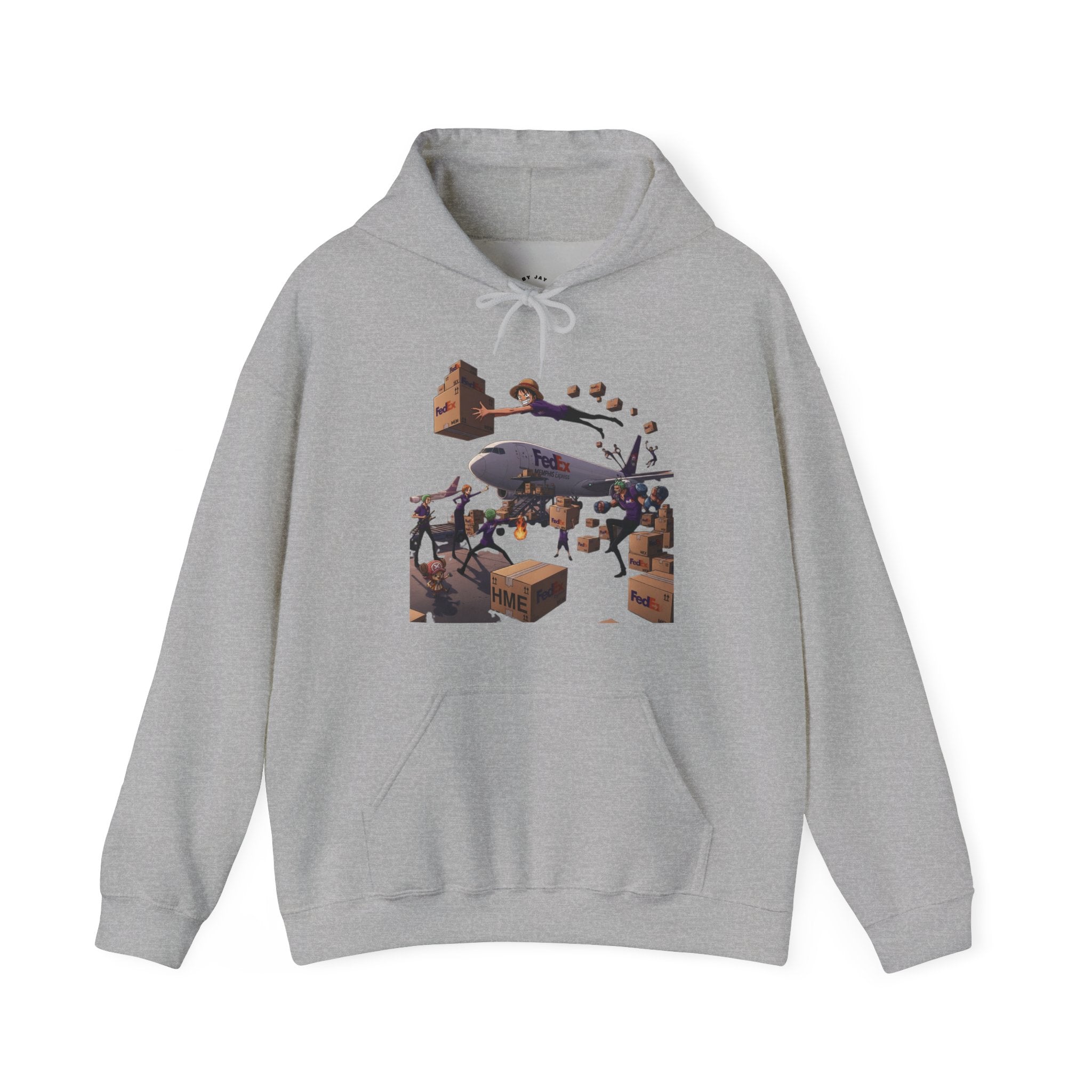 Hooded Sweatshirt One Piece Anime FedEx MEM HUB Chaos Unisex Heavy Blend™