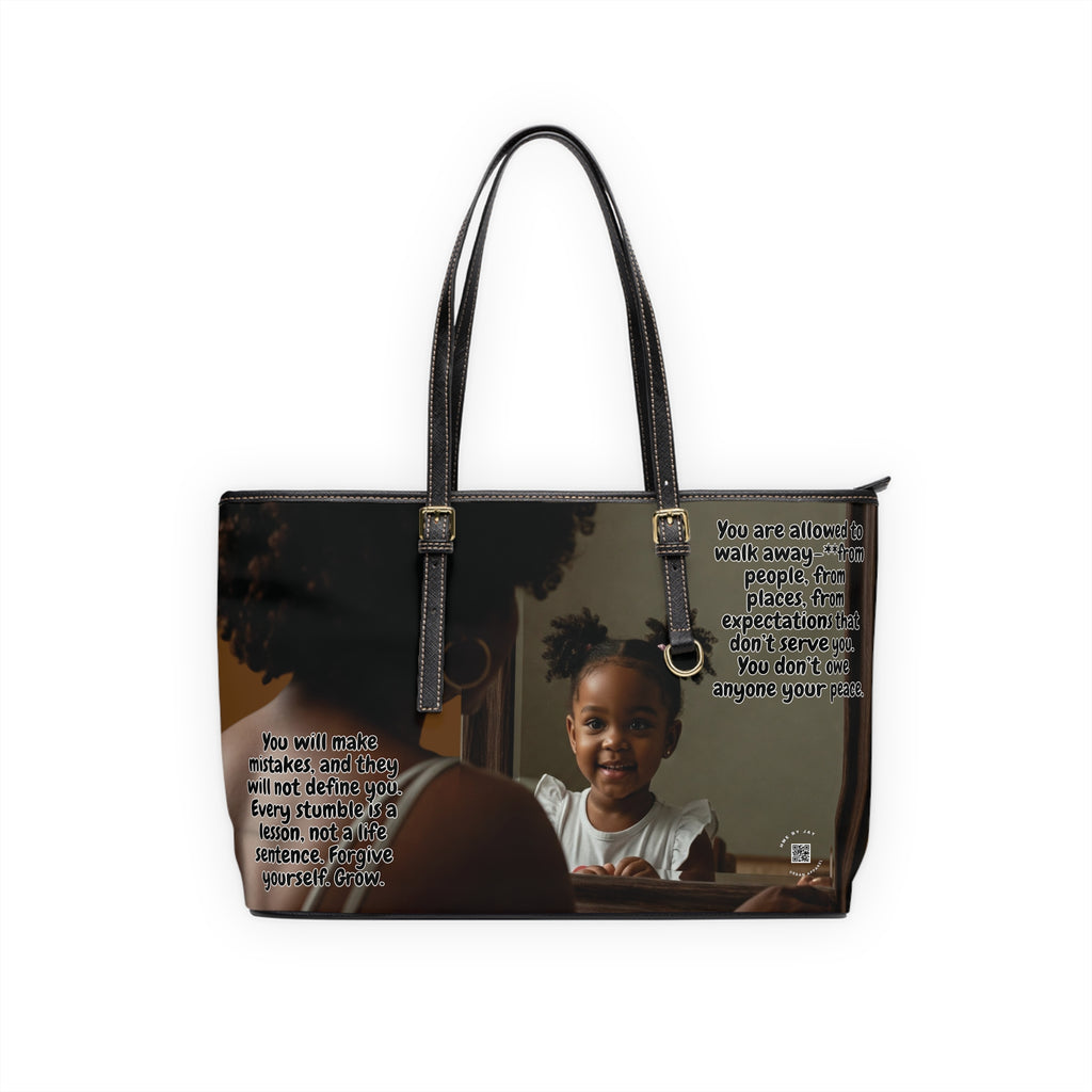 Shoulder Bag - Ahnye's Melanin Collection Affirmation of my younger self