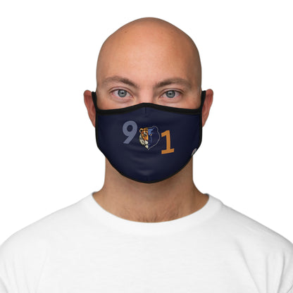 Rep Yo City Memphis Dark Navy Blue Fitted 2 layer Polyester Face Mask