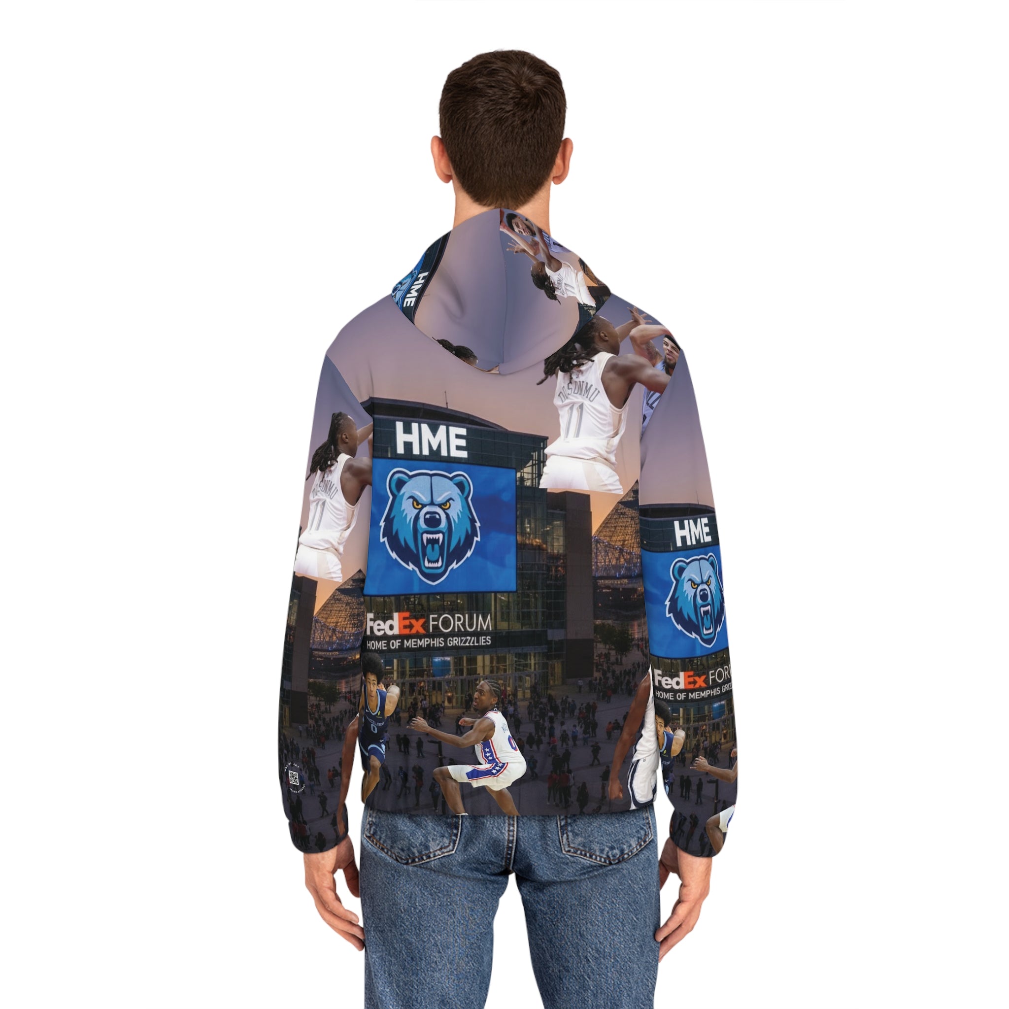 NBA Full-Zip Hoodie Memphis Grizzlies Jaren Jackson Jr Scotty Pippen Jr Jalen Wells Design