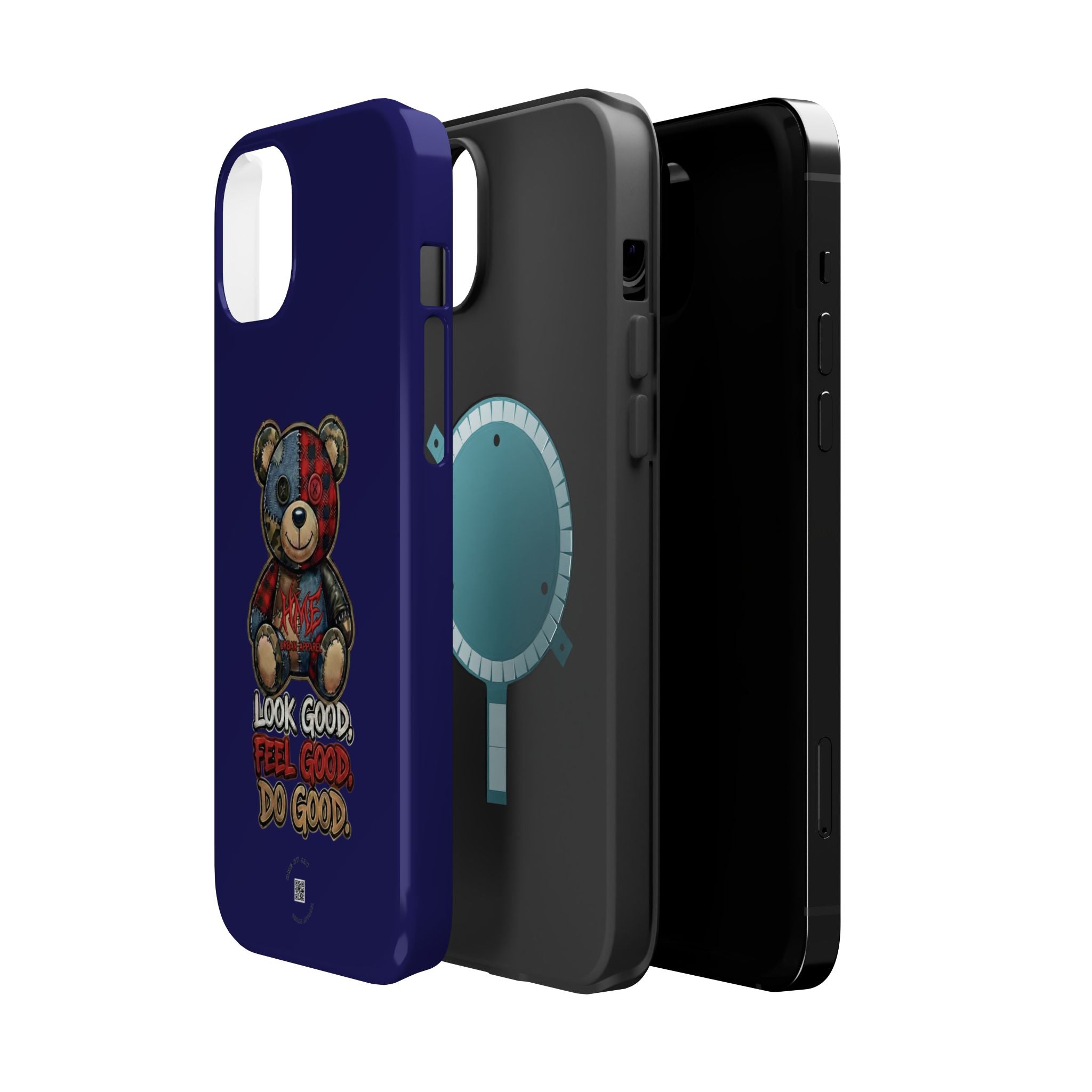 Phone Case — "Look Good, Feel Good, Do Good" Teddy Magnetic Impact-Resistant Case