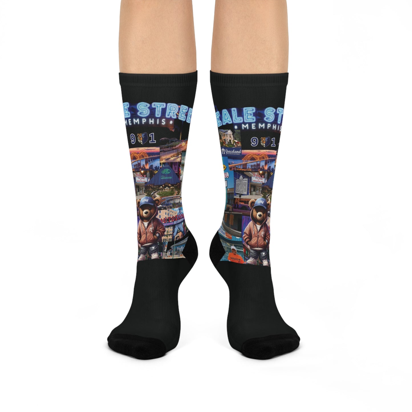 The Rep Yo City Collection (Memphis) Cushioned Crew Socks