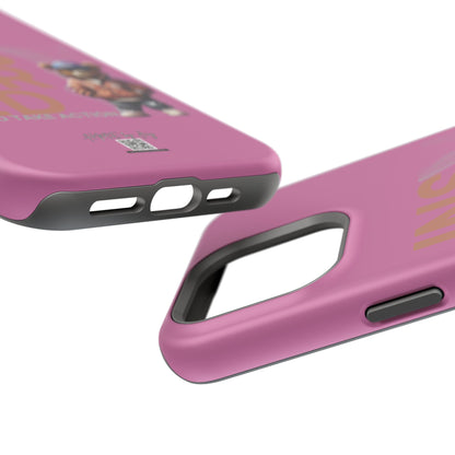 Phone Cases - HME Logo Bear, Inspired to take action light pink