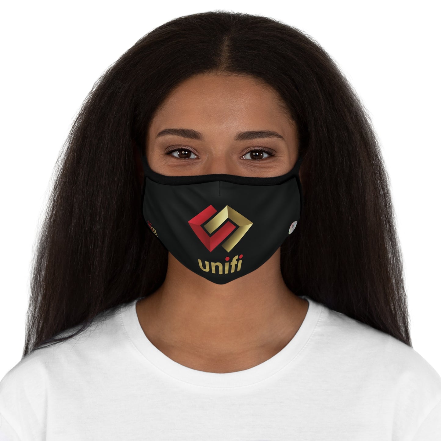 Unifi LM (Black) Fitted 2 layer Polyester Face Mask