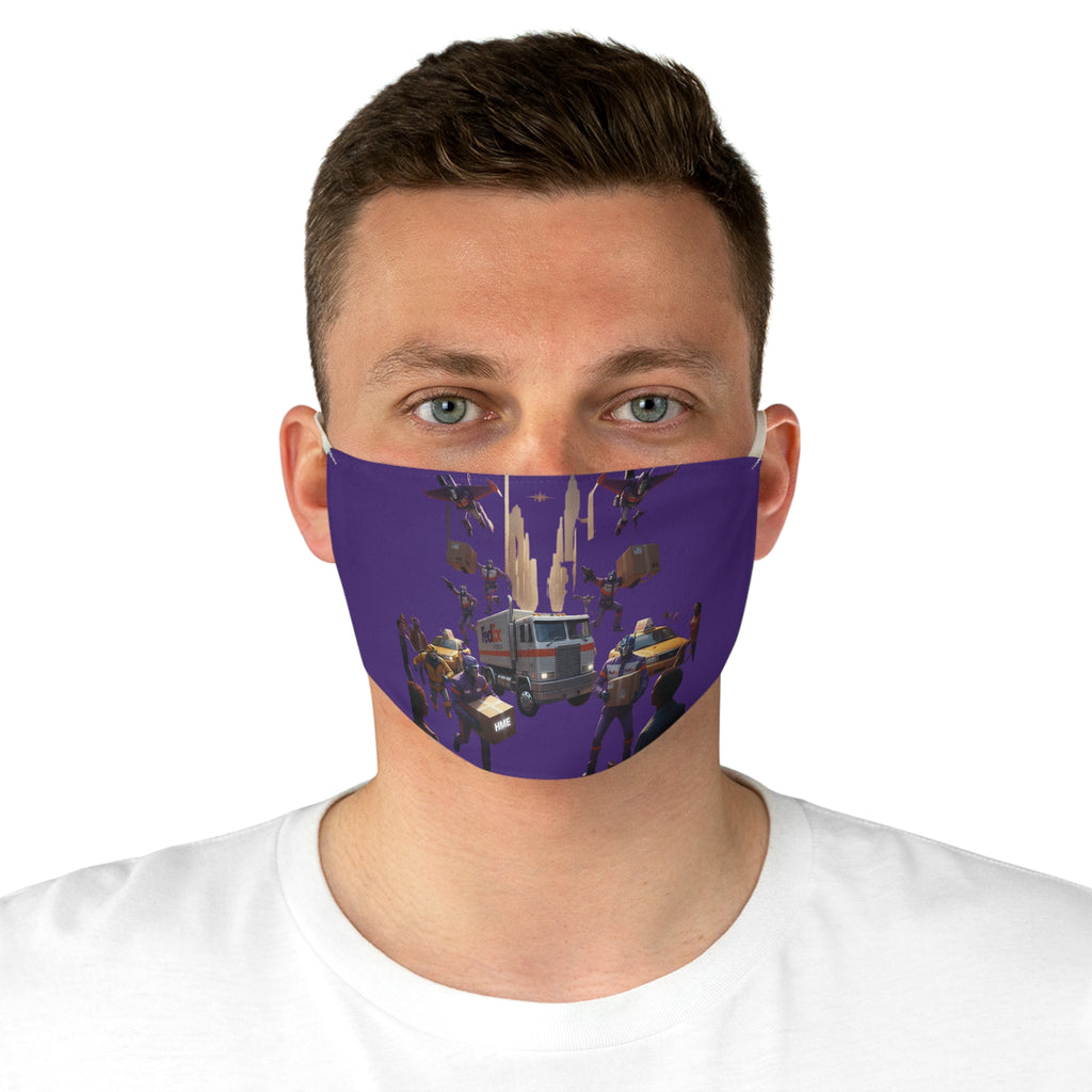 Fabric Face Mask - Transformers delivering FedEx Express packages