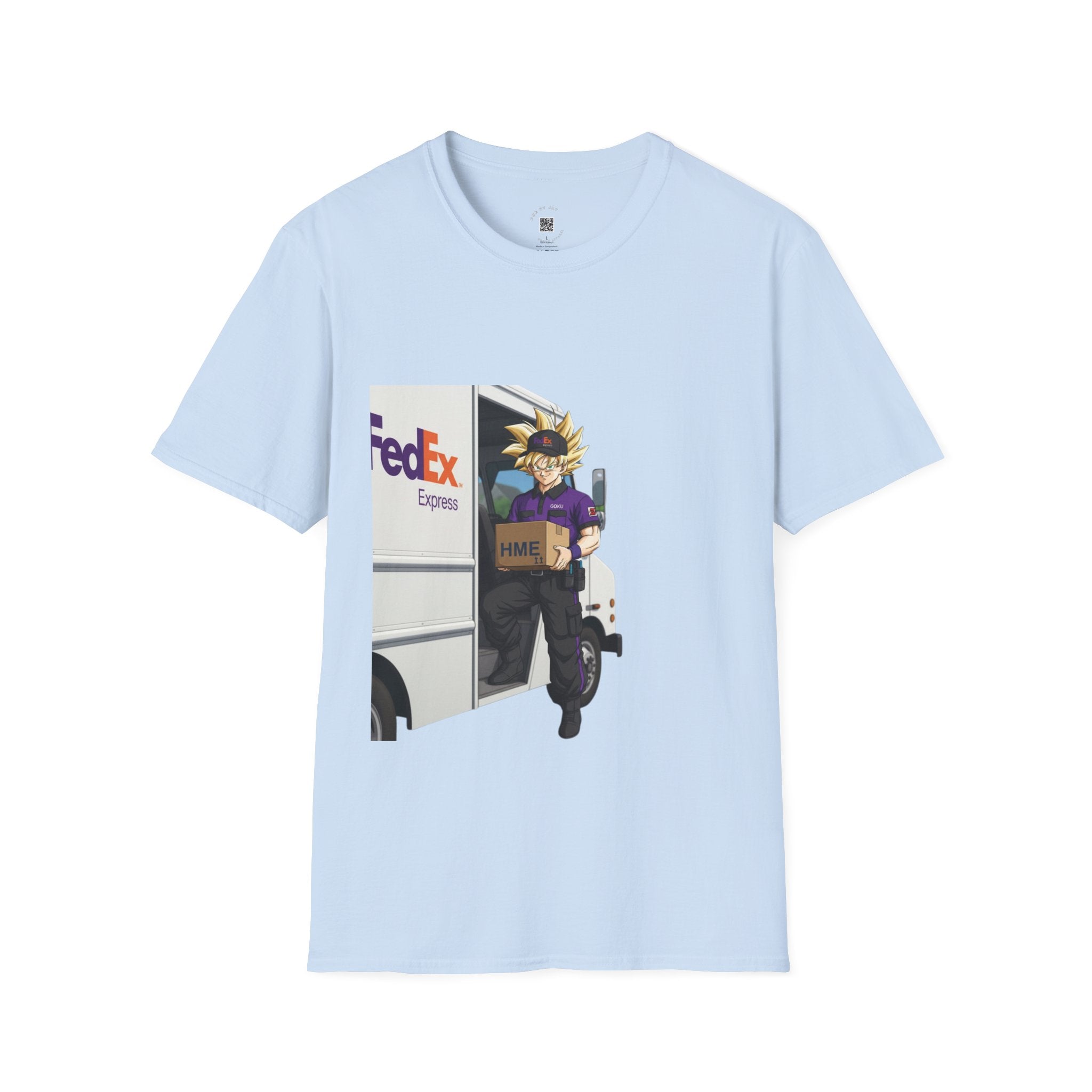 Anime Crossover Unisex T-Shirt - Dragon Ball Z working for FedEx Express