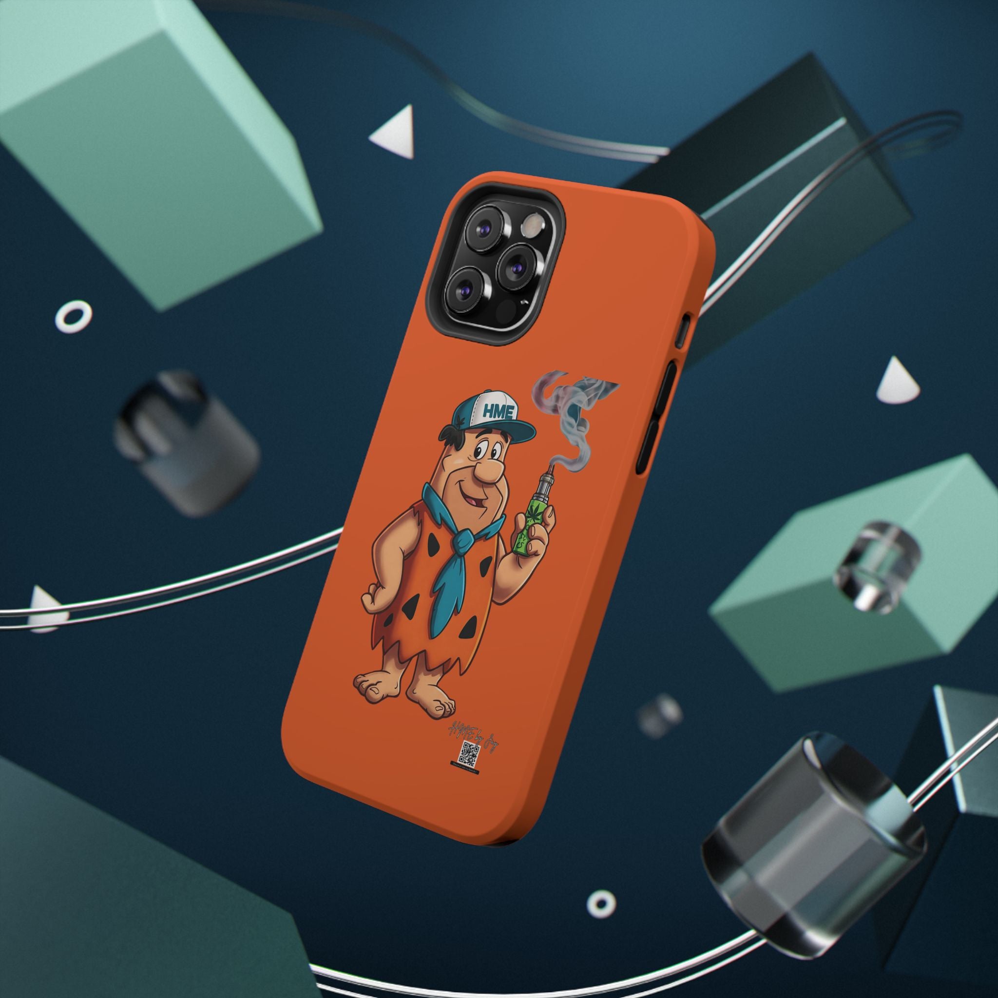 Phone Case - 420 Fred Flintstone with his THC Vape Pen Design