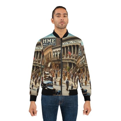 Bomber Jacket HME Black Wall Street 1921 Civil Rights