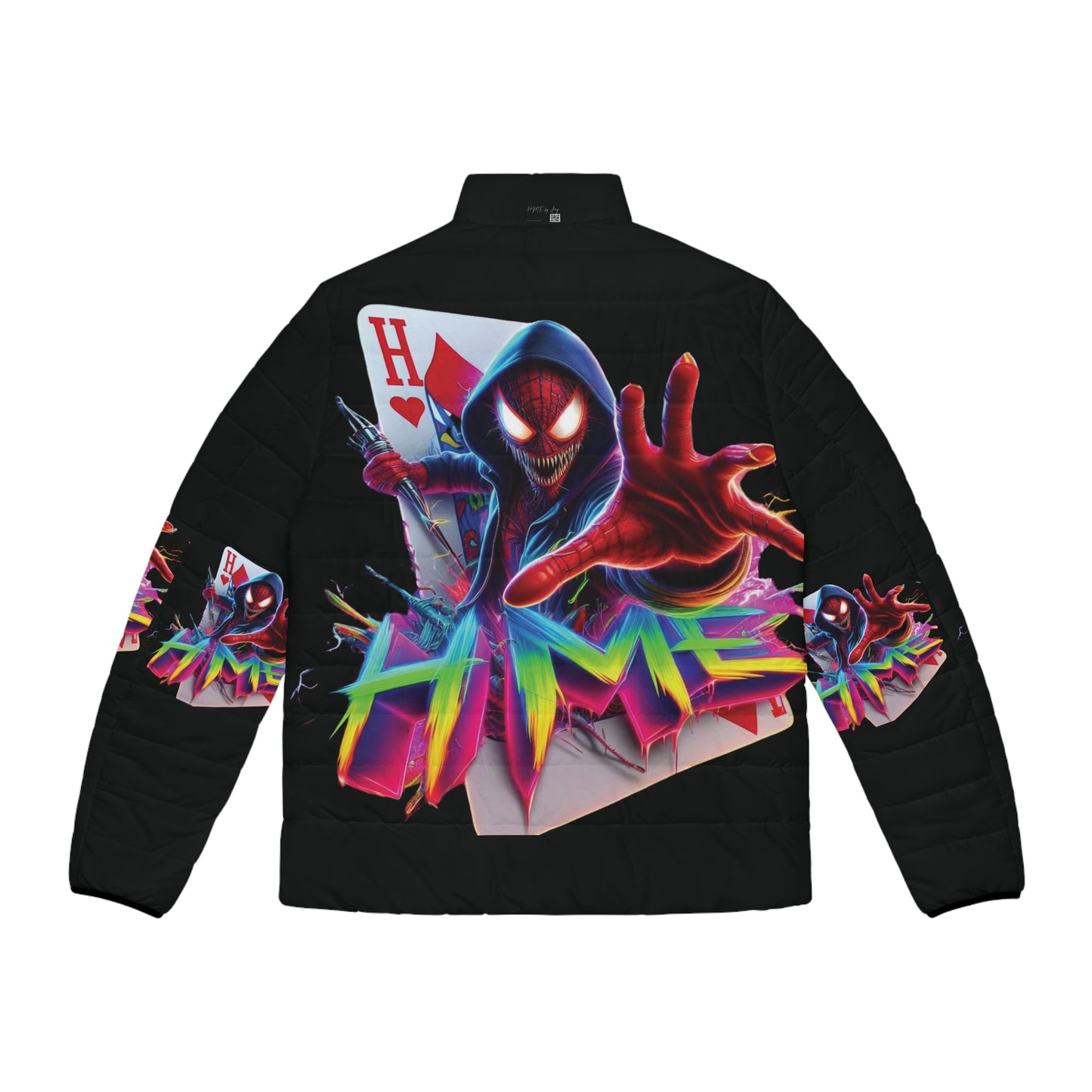 Puffer Jacket Spider-Man Evil vs Good Inspired Men's Outerwear by HME by Jay