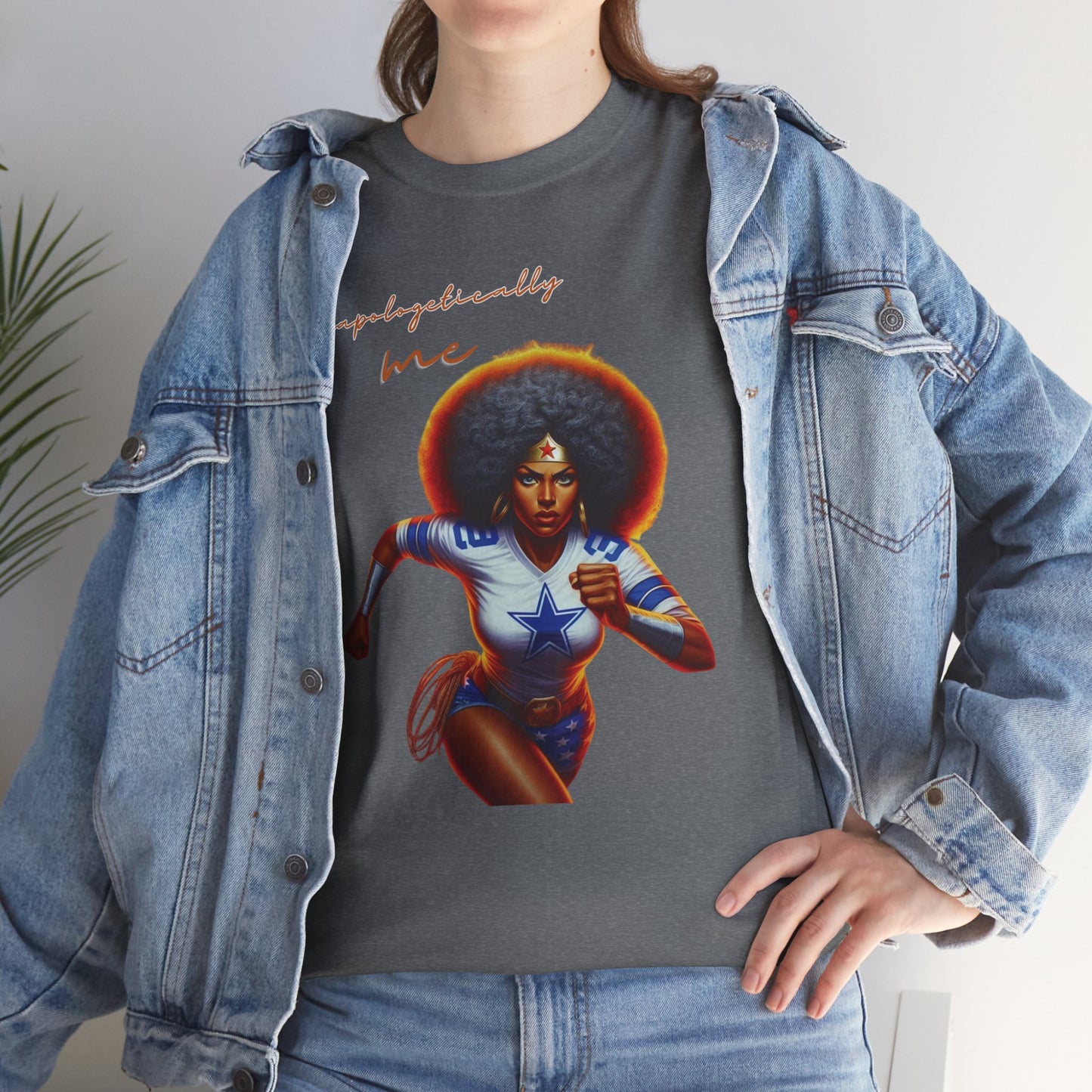 HME Dallas Wonder Woman Unapologetically Unisex Heavy Cotton Tee