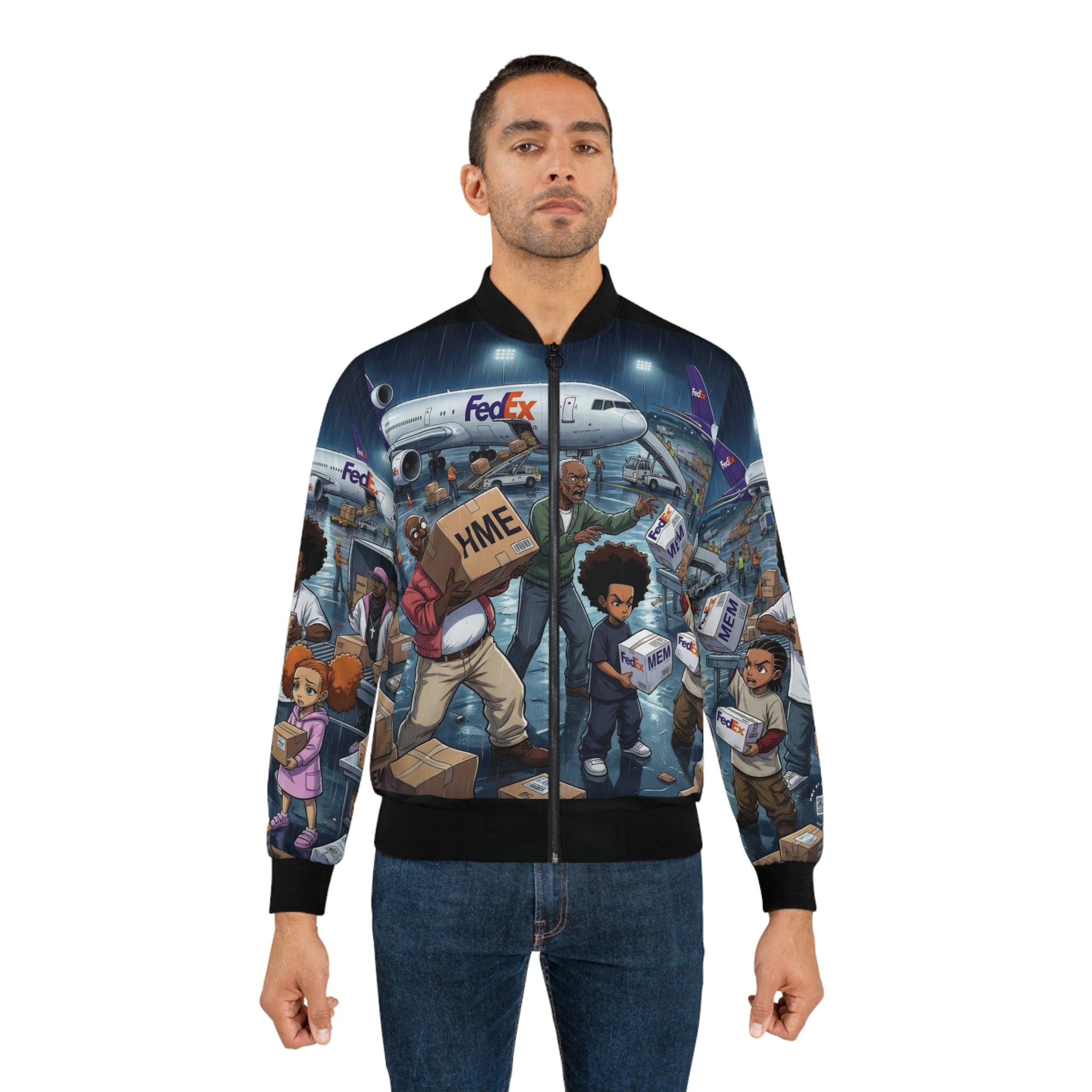 Boondocks x FedEx Graphic Bomber Jacket