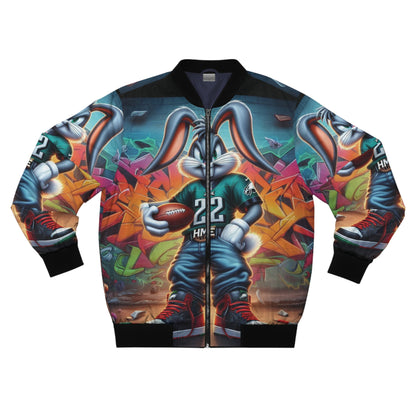 HME Bugs Bunny Eagles Men's Bomber Jacket (AOP)