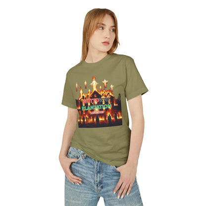 T-Shirt - The Nottoway Plantation Up in Flames Freedom Design (Social issues and Politics)
