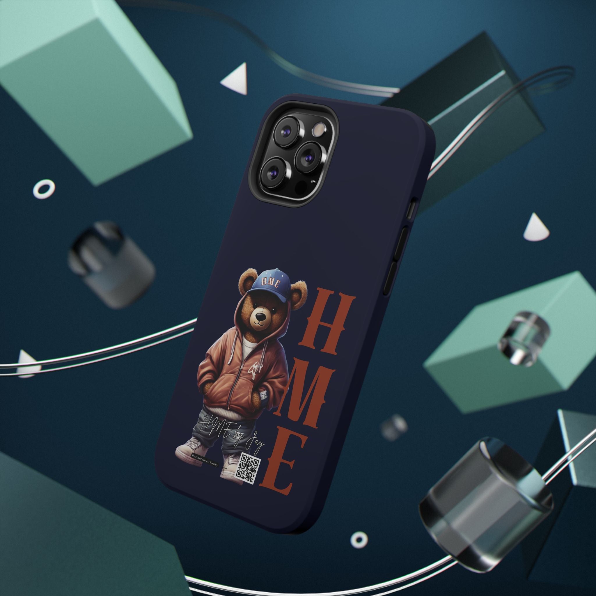 Phone Cases - HME Bear Logo Collection in Navy