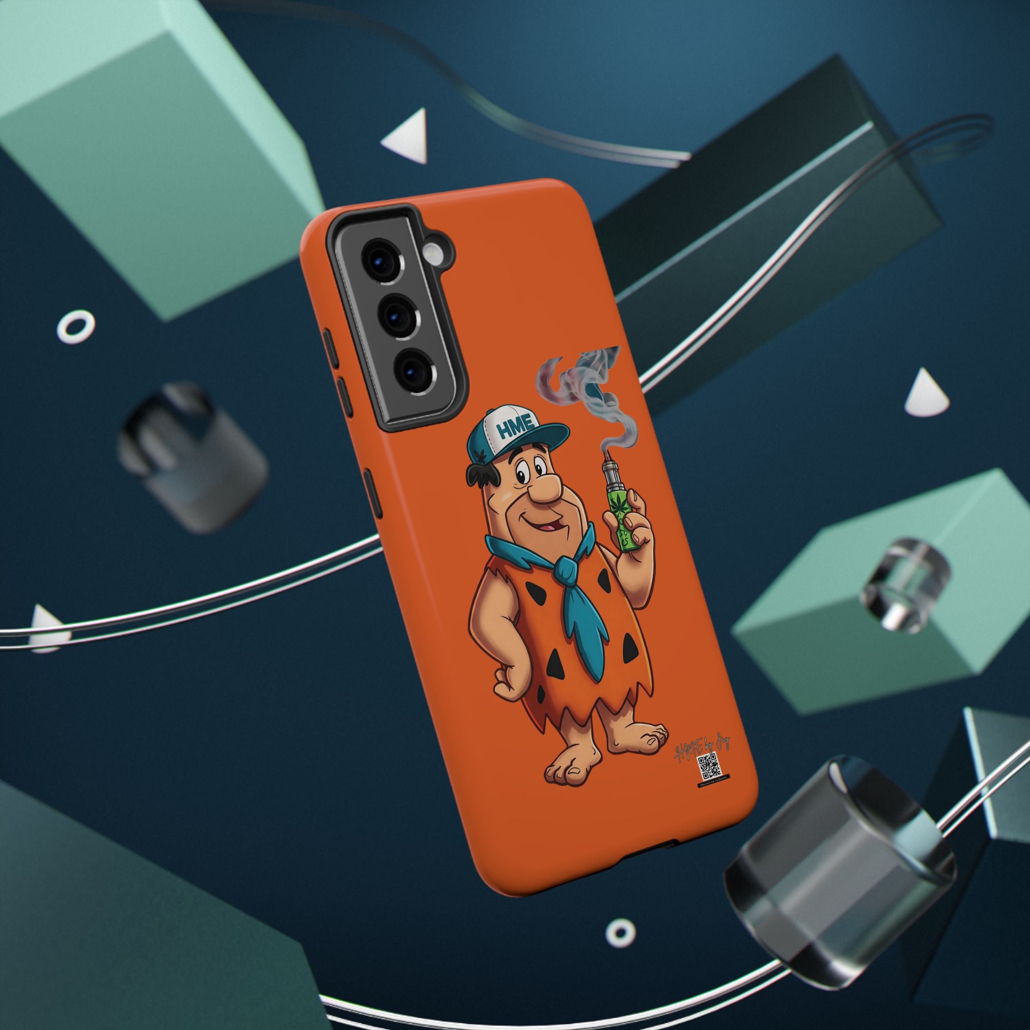 Phone Case - 420 Fred Flintstone with his THC Vape Pen Design