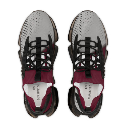 HME FlexComfort Maroon & Grey Men's Mesh Sneakers