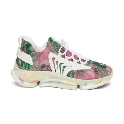 FlexComfort Pink & Green Women's Mesh Sneakers