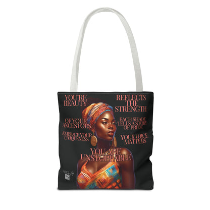 Tote Bag Ahnye's Melanin Collection You're Unstoppable