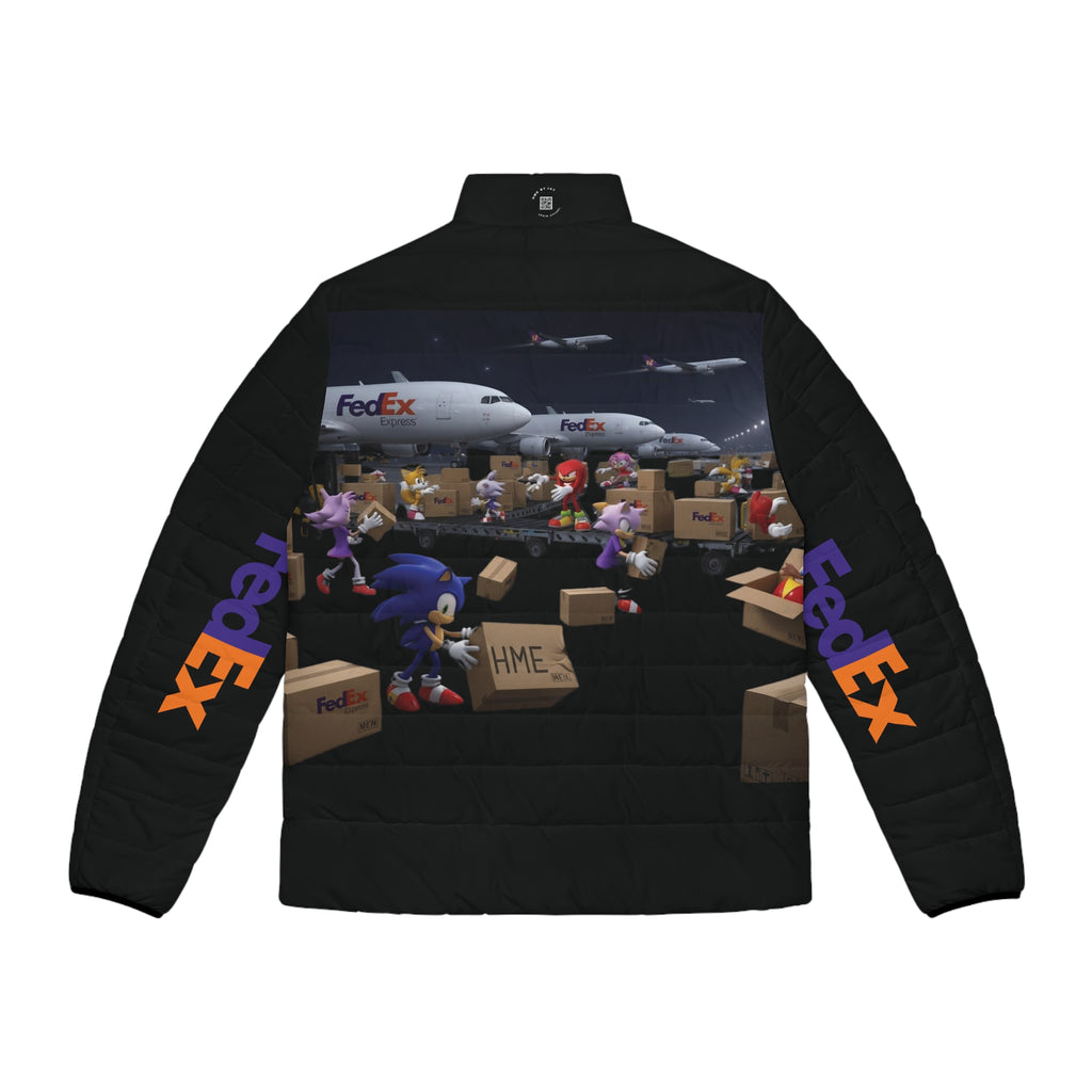 Sonic Universe x FedEx Crossover Men's Puffer Jacket