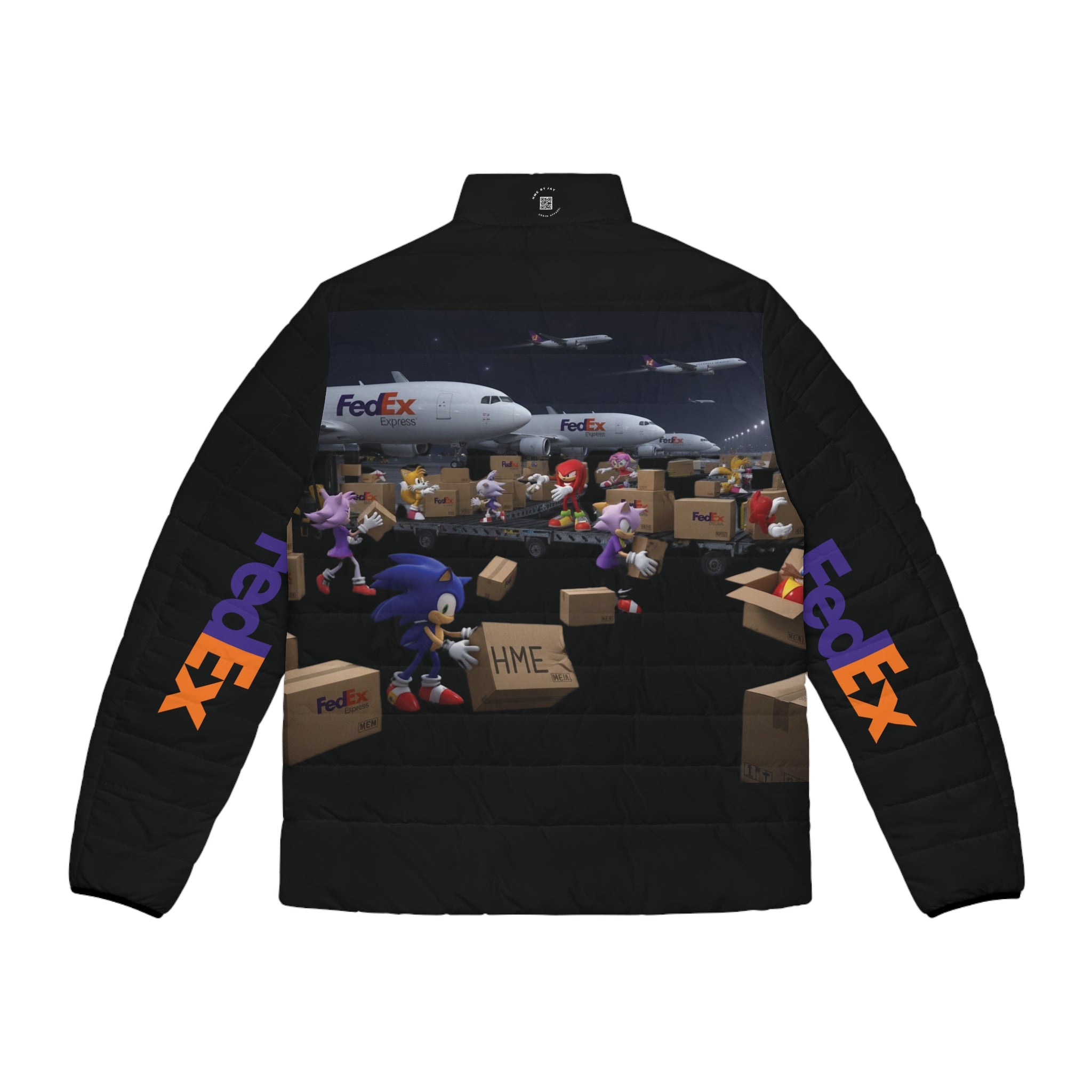 Sonic Universe x FedEx Crossover Men's Puffer Jacket