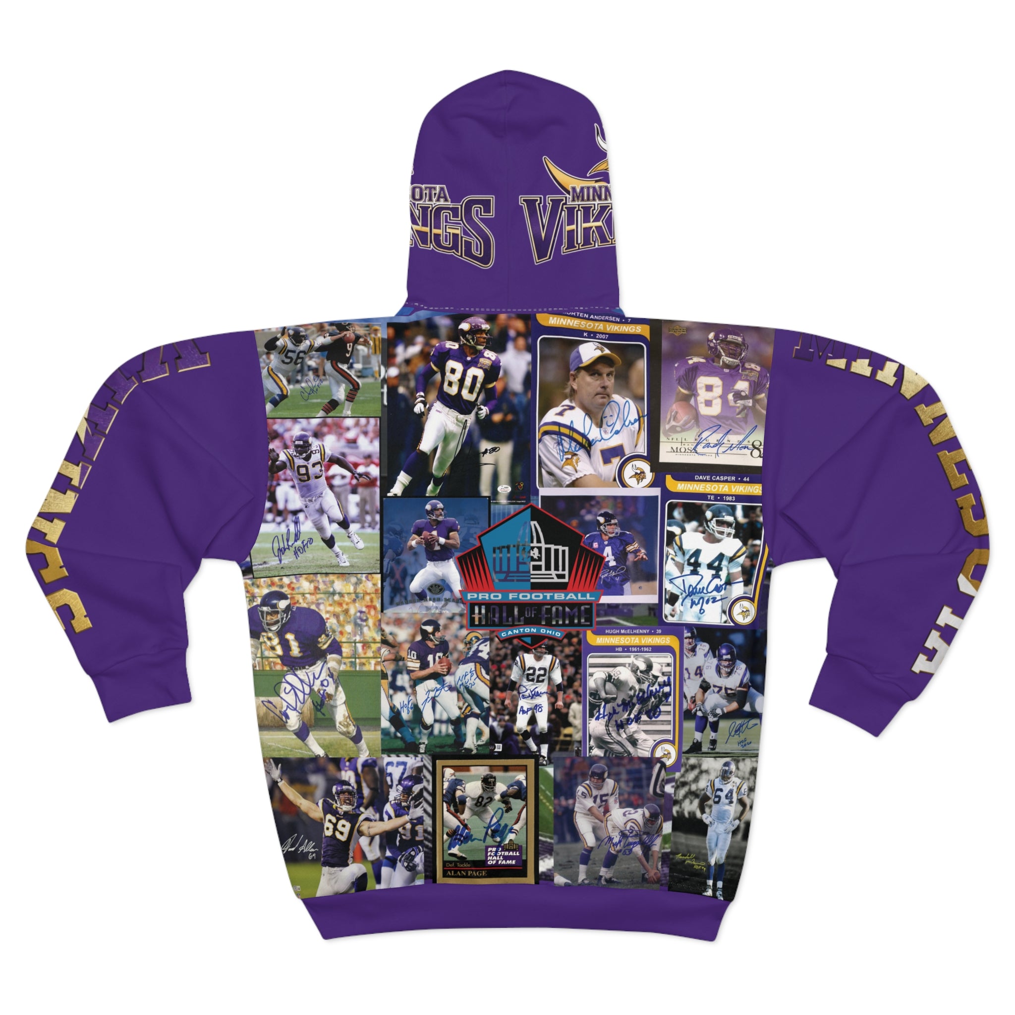 Minnesota Vikings Zip Hoodie with Hall of Famers
