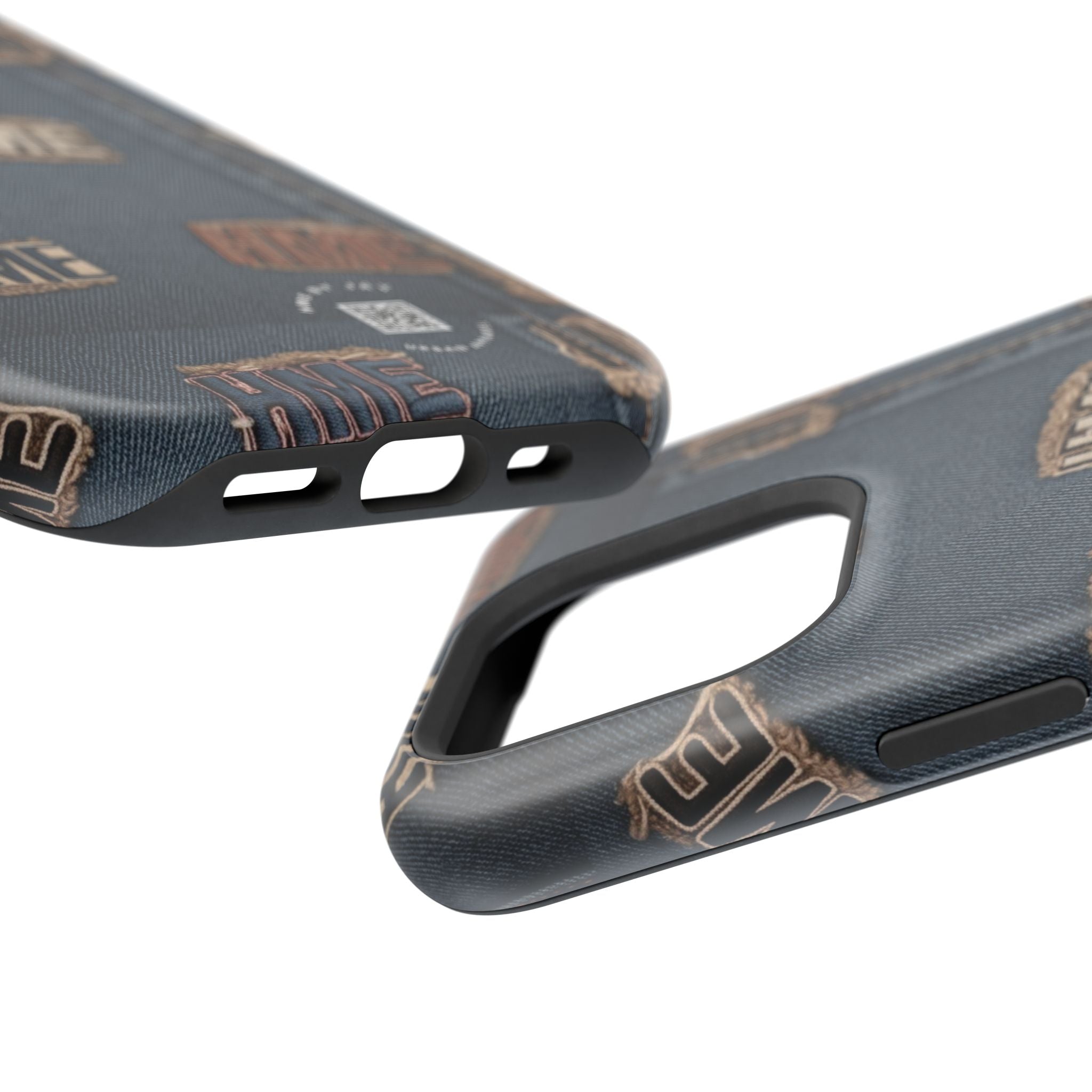 Phone Case Stressed Denim HME Patches Impact-Resistant