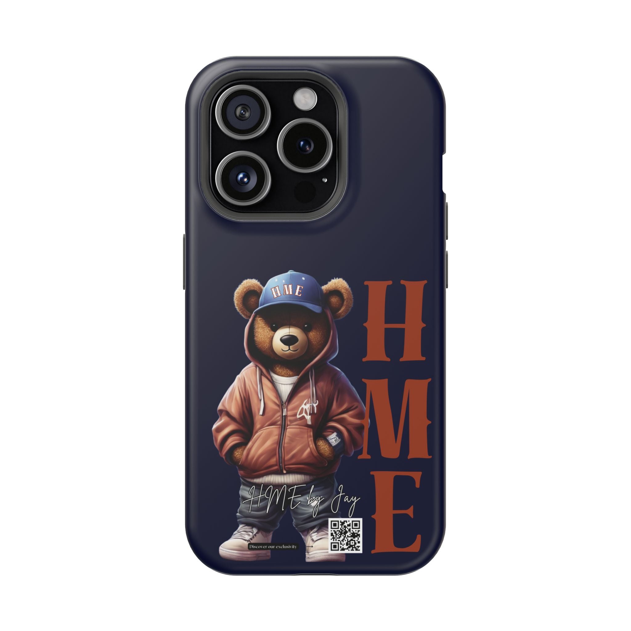 Phone Cases - HME Bear Logo Collection in Navy
