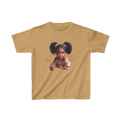 Ahnye’s Melanin Collection If you can think it Kids Heavy Cotton™ Tee