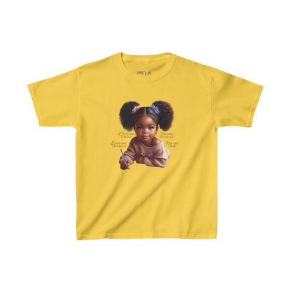 Ahnye’s Melanin Collection If you can think it Kids Heavy Cotton™ Tee