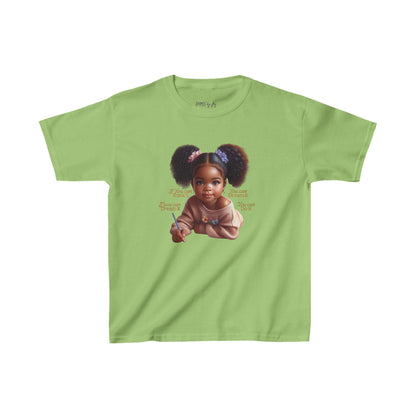 Ahnye’s Melanin Collection If you can think it Kids Heavy Cotton™ Tee