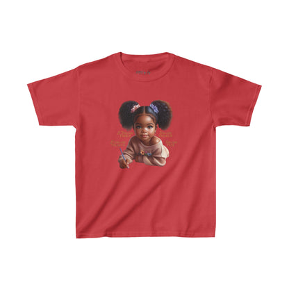 Ahnye’s Melanin Collection If you can think it Kids Heavy Cotton™ Tee