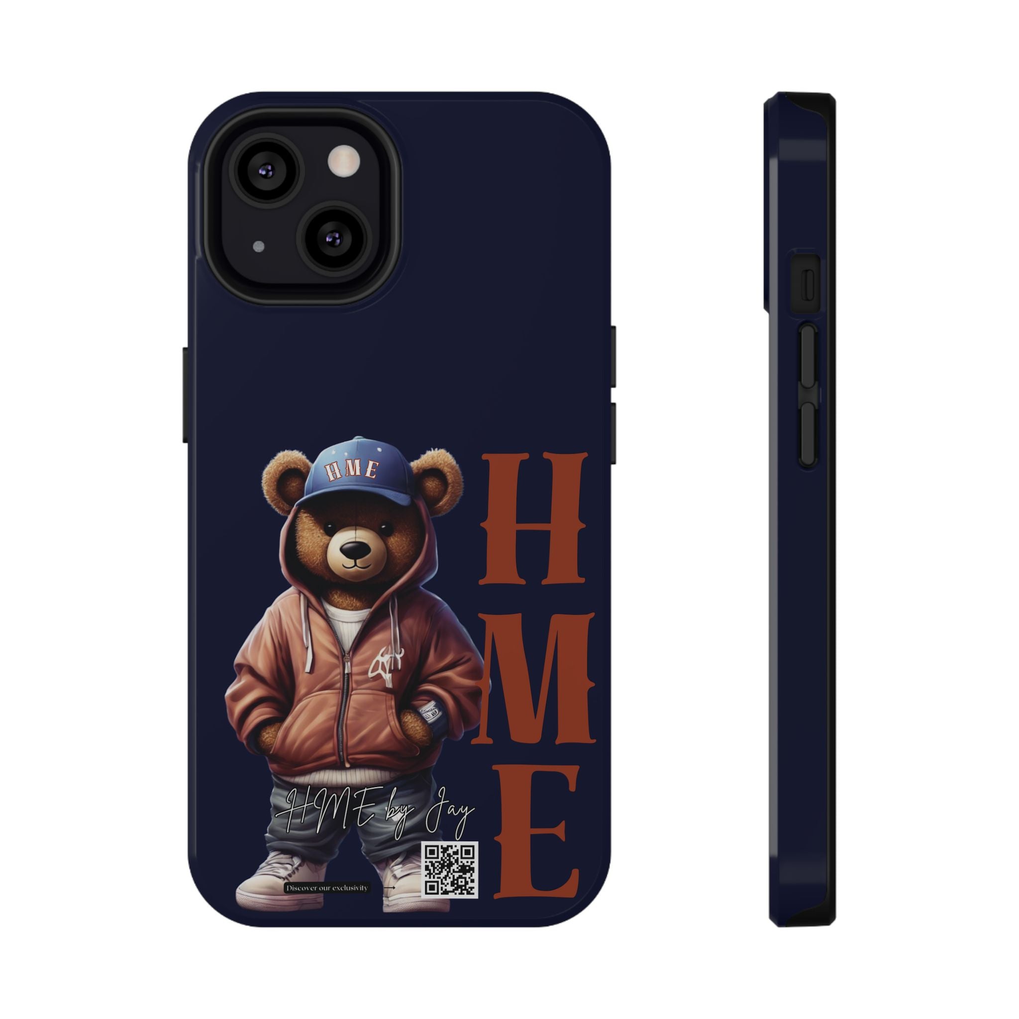 Phone Cases - HME Bear Logo Collection in Navy