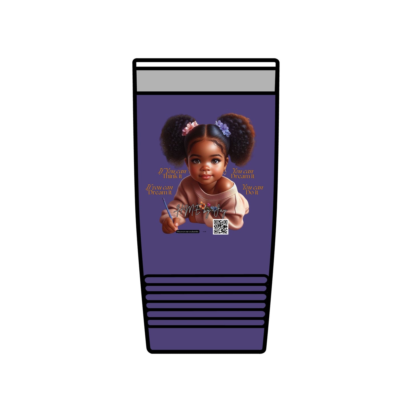 Ahnye’s Melanin Collection If you can dream it Insulated Tumbler, 20oz