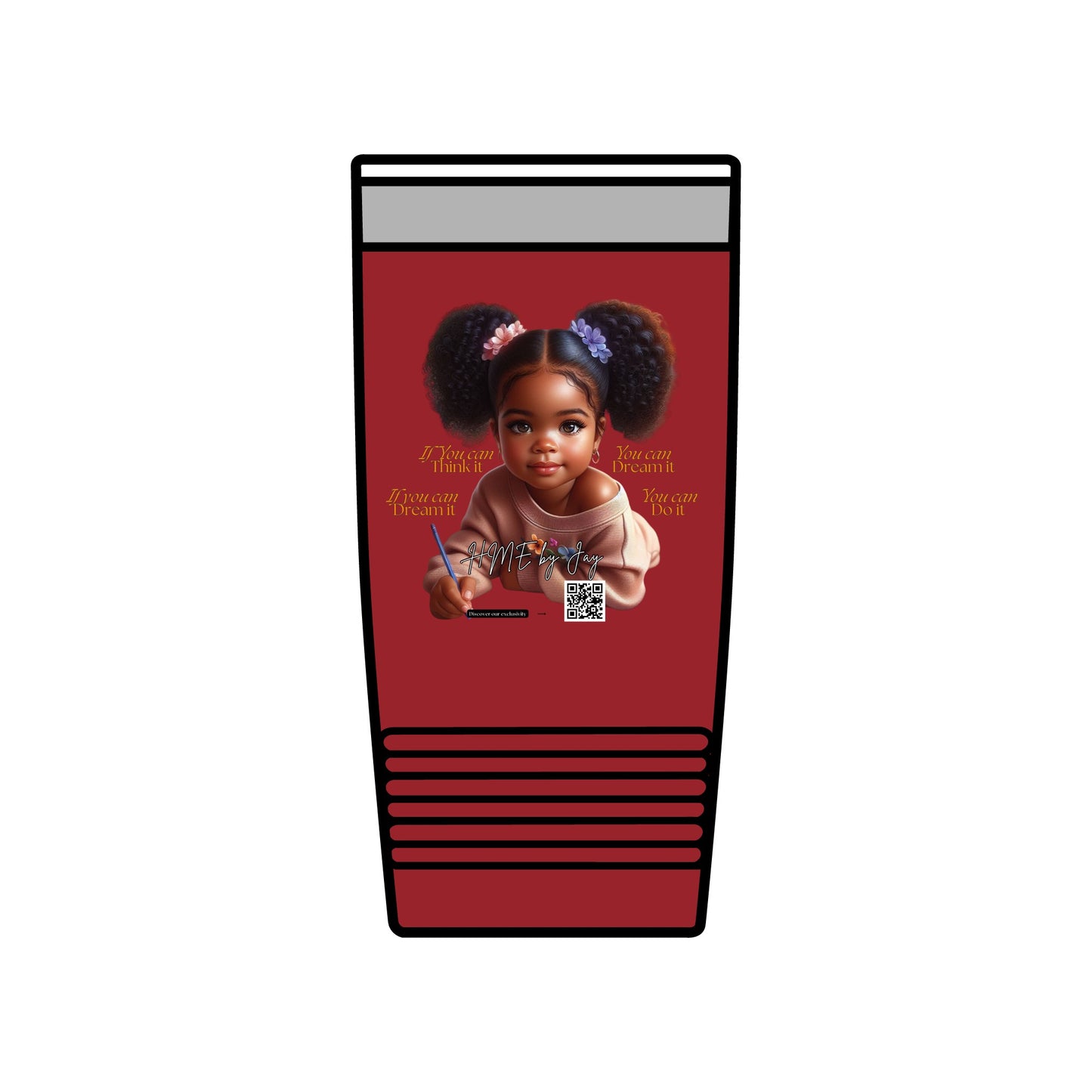 Ahnye’s Melanin Collection If you can dream it Insulated Tumbler, 20oz