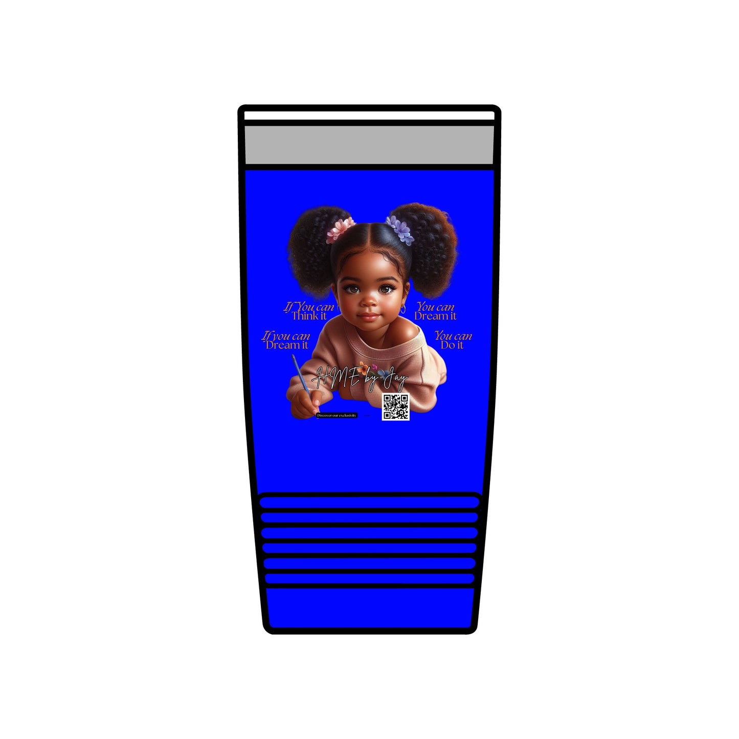 Ahnye’s Melanin Collection If you can dream it Insulated Tumbler, 20oz