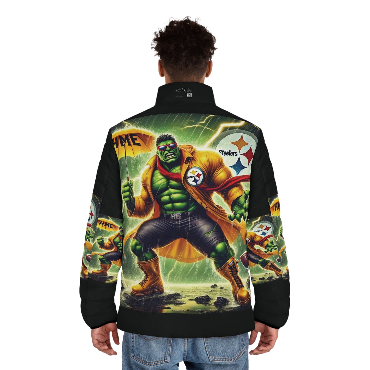 Men's Jacket - Pittsburgh Steelers Hulk Fusion Design