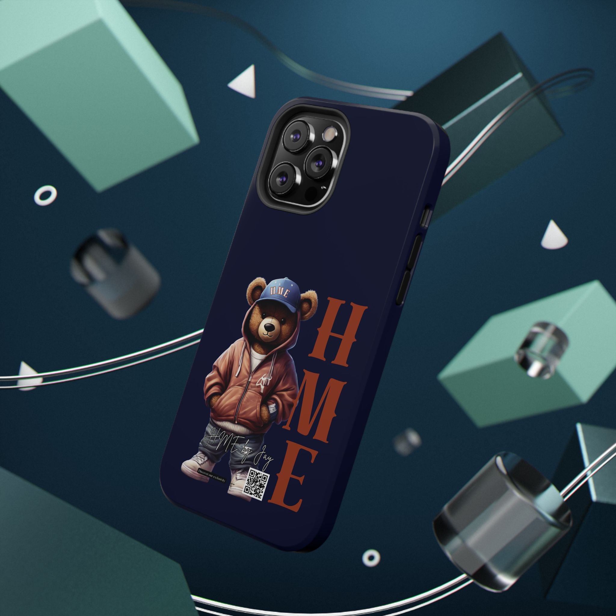 Phone Cases - HME Bear Logo Collection in Navy