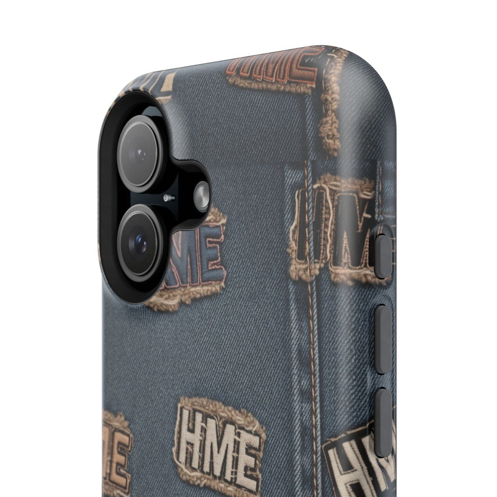 Phone Case Stressed Denim HME Patches Impact-Resistant