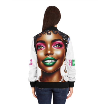 The Ahnye melanin collection Bomber Jacket for AKA Sorority Women