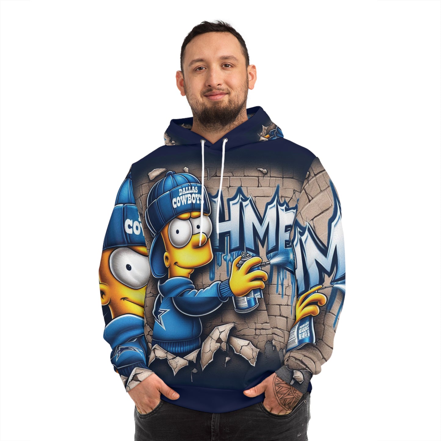 Fashion Hoodie for Dallas Cowboys and Bart Simpson Fans