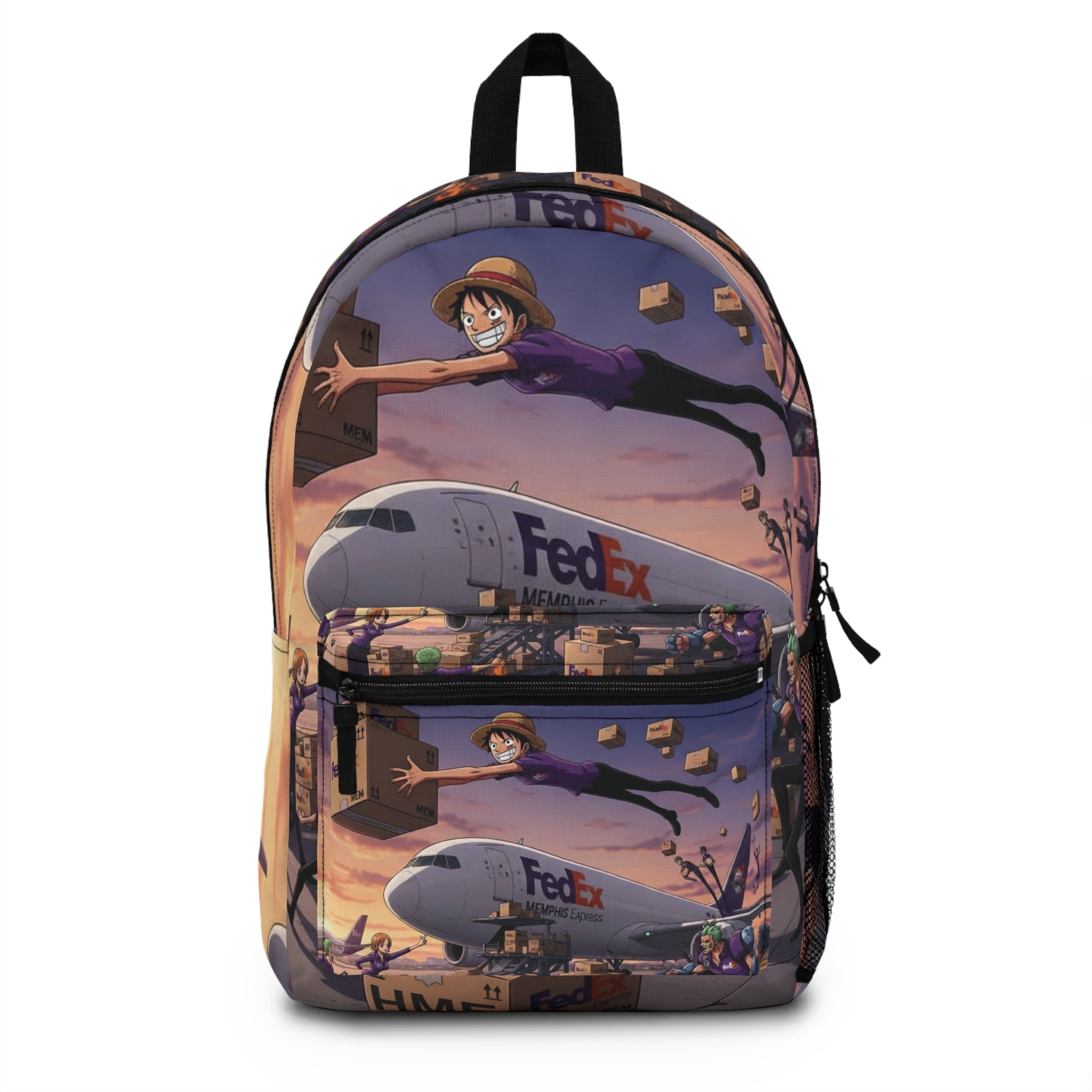 Backpack One Piece Anime & FedEx Express Crossover