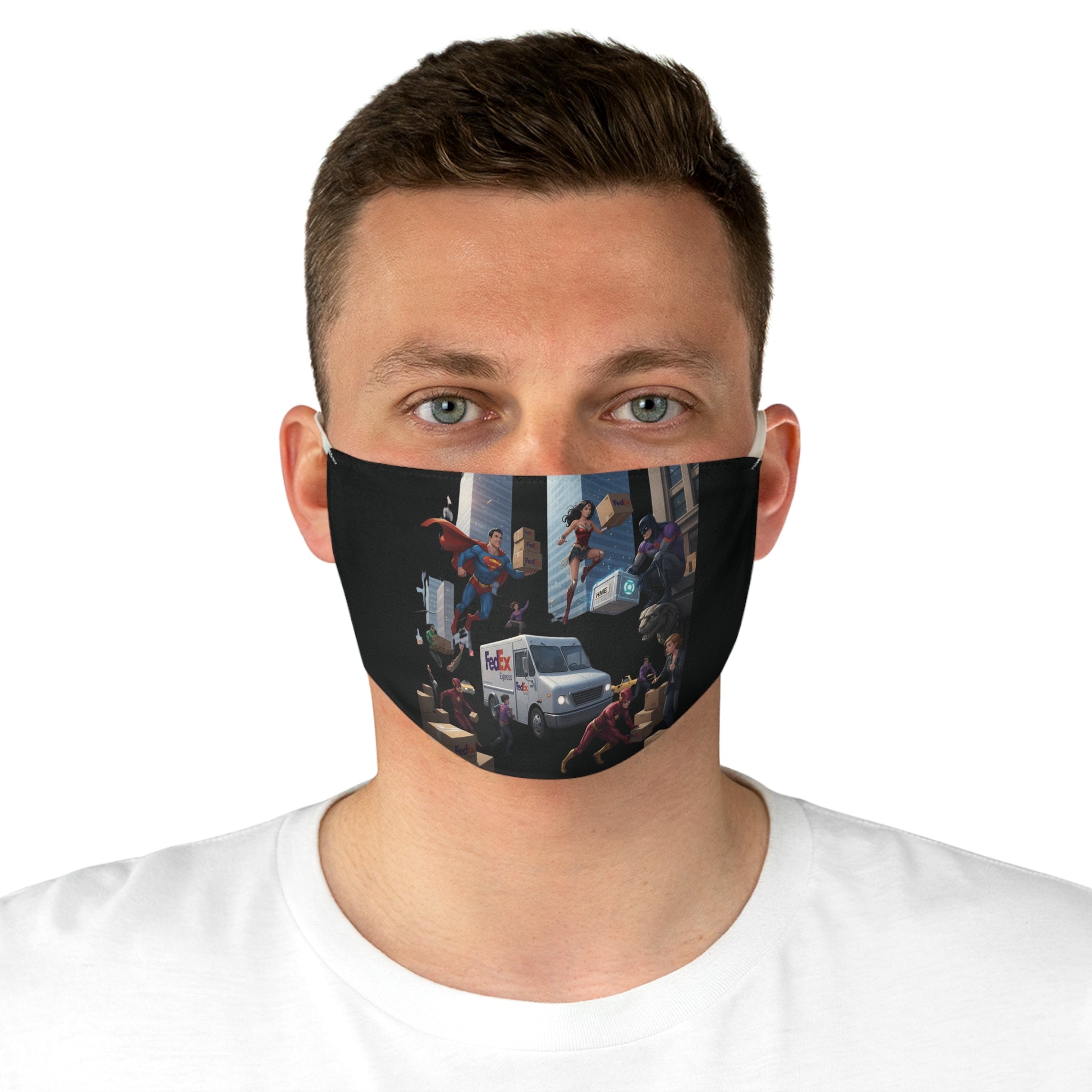 Face Mask - Justice League FedEx Express Delivery Design