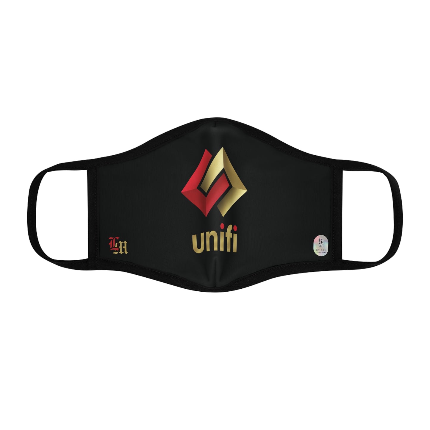 Unifi LM (Black) Fitted 2 layer Polyester Face Mask