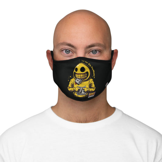 Da Pacmane Collection (Black) Fitted 2 layer Polyester Face Mask