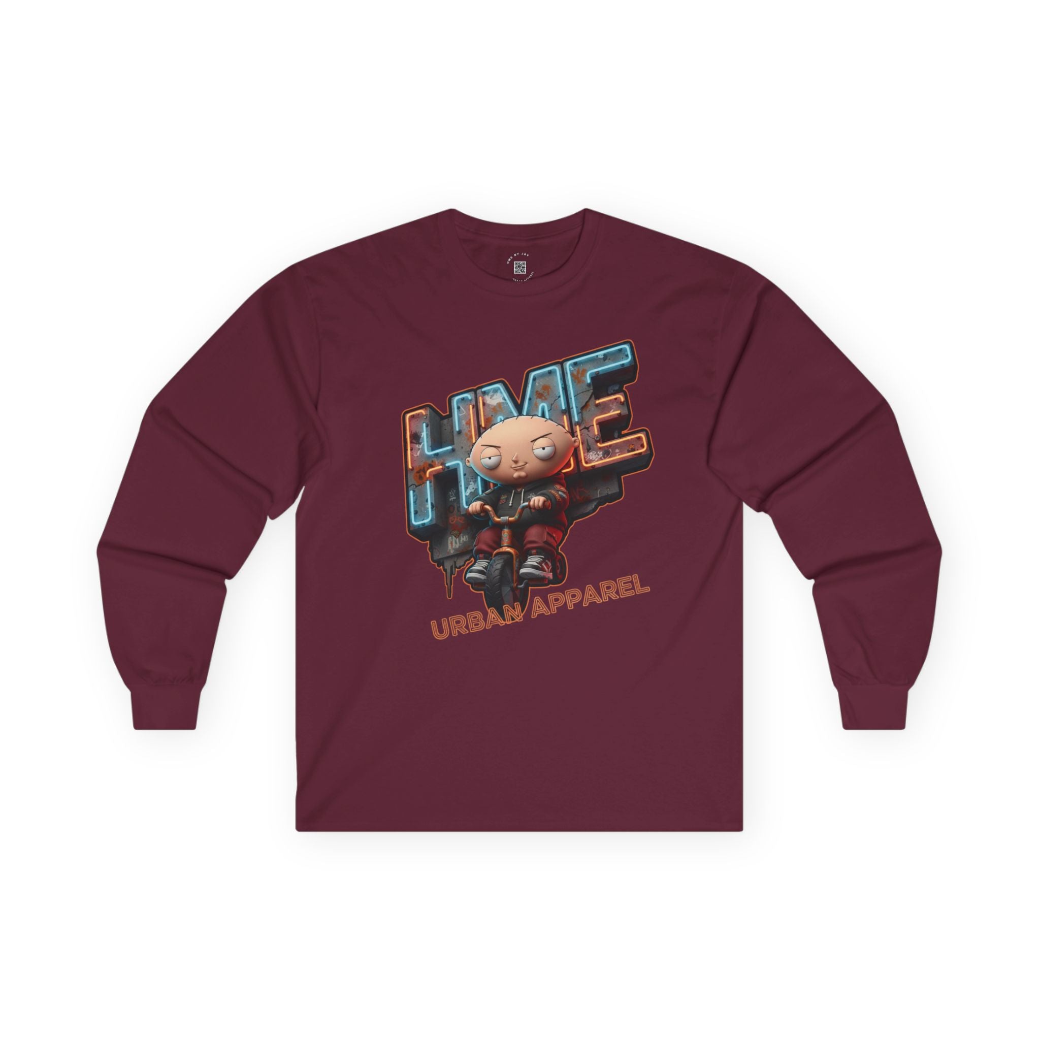 Stewie Griffin Urban Streetwear Long Sleeve Tee