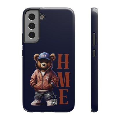 HME Bear Logo Collection Navy Blue Impact-Resistant Cases